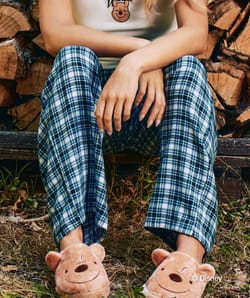 Winnie the Pooh fleece slippers;