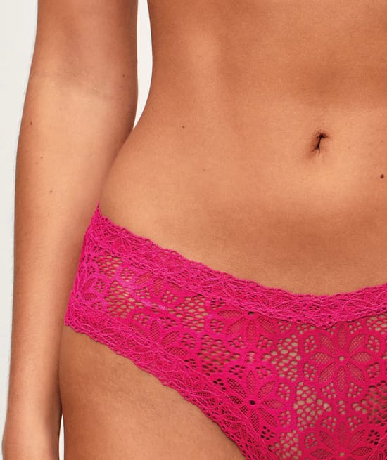 Cheeky en dentelle avec imprim&eacute; floral;