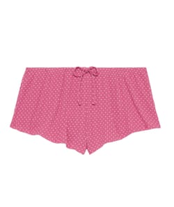 Polka dot pointelle jersey Shorts;