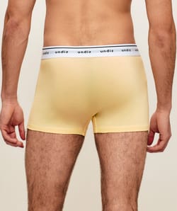 Boxer en coton jaune;