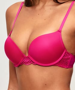 Ultra push-up lace bra;