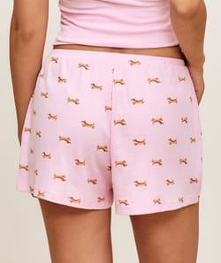 Short en jersey imprim&eacute; teckels;