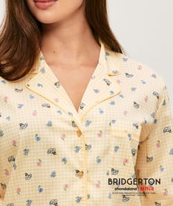 Bridgerton gingham cotton shirt;