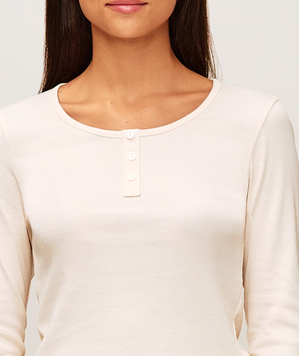 Top long sleeves in ribbed jersey;