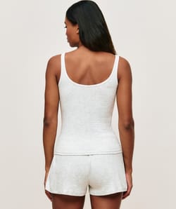 Ribbed jersey shorts;