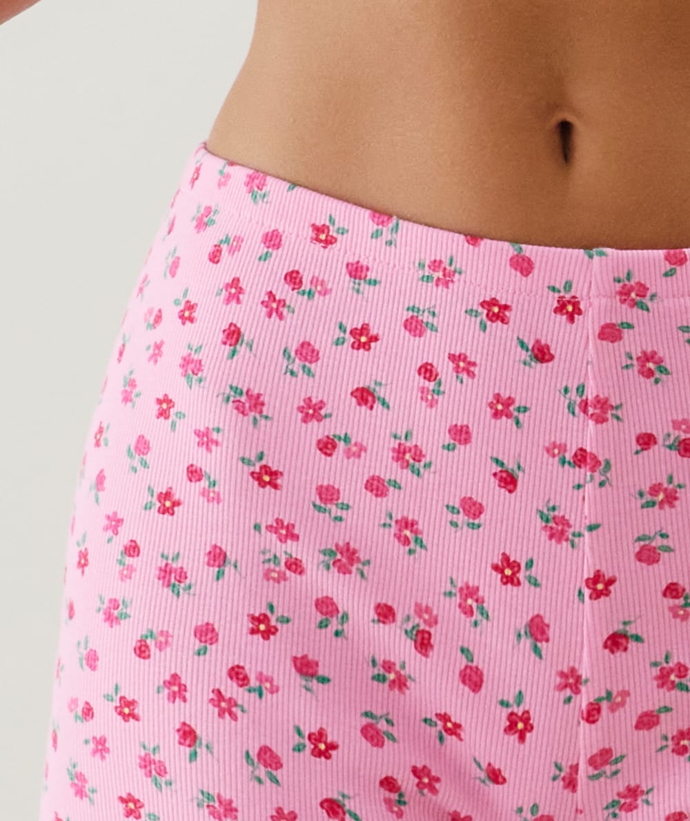 Short de punto con estampado;