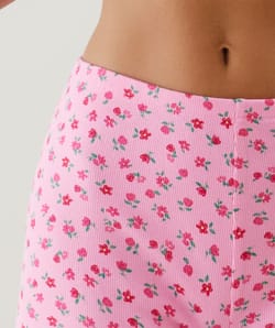 Short de punto con estampado;