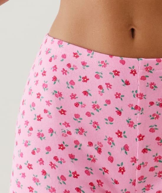 Short de punto con estampado;