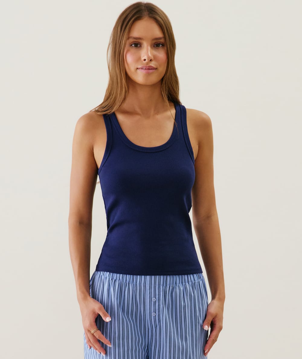 Camiseta de tirantes de jersey;