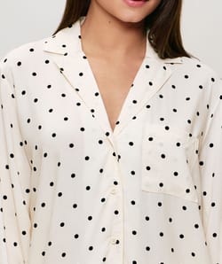 Chemise motifs pois;