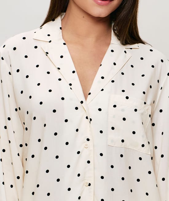 Polka dot shirt;