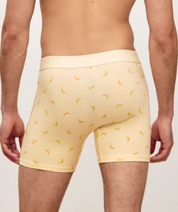 Boxer en coton avec imprim&eacute; bananes;