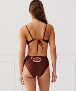 Culotte taille haute - bas de maillot de bain;