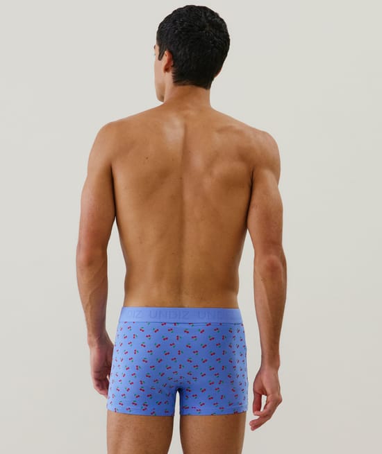 Cotton boxer shorts with patterns;