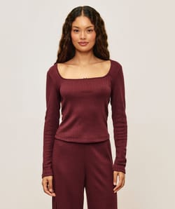Top manches longues en jersey;