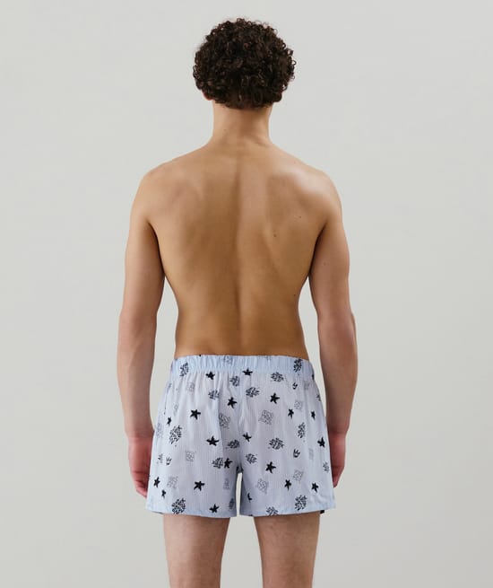 Patterned boxer shorts;