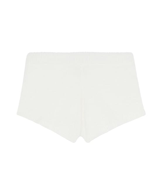 Fluffy knit Shorts;