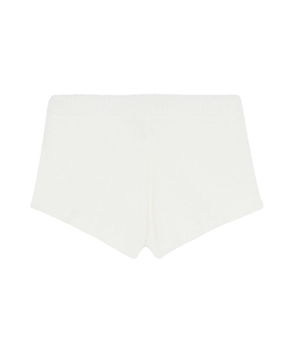 Fluffy knit Shorts;