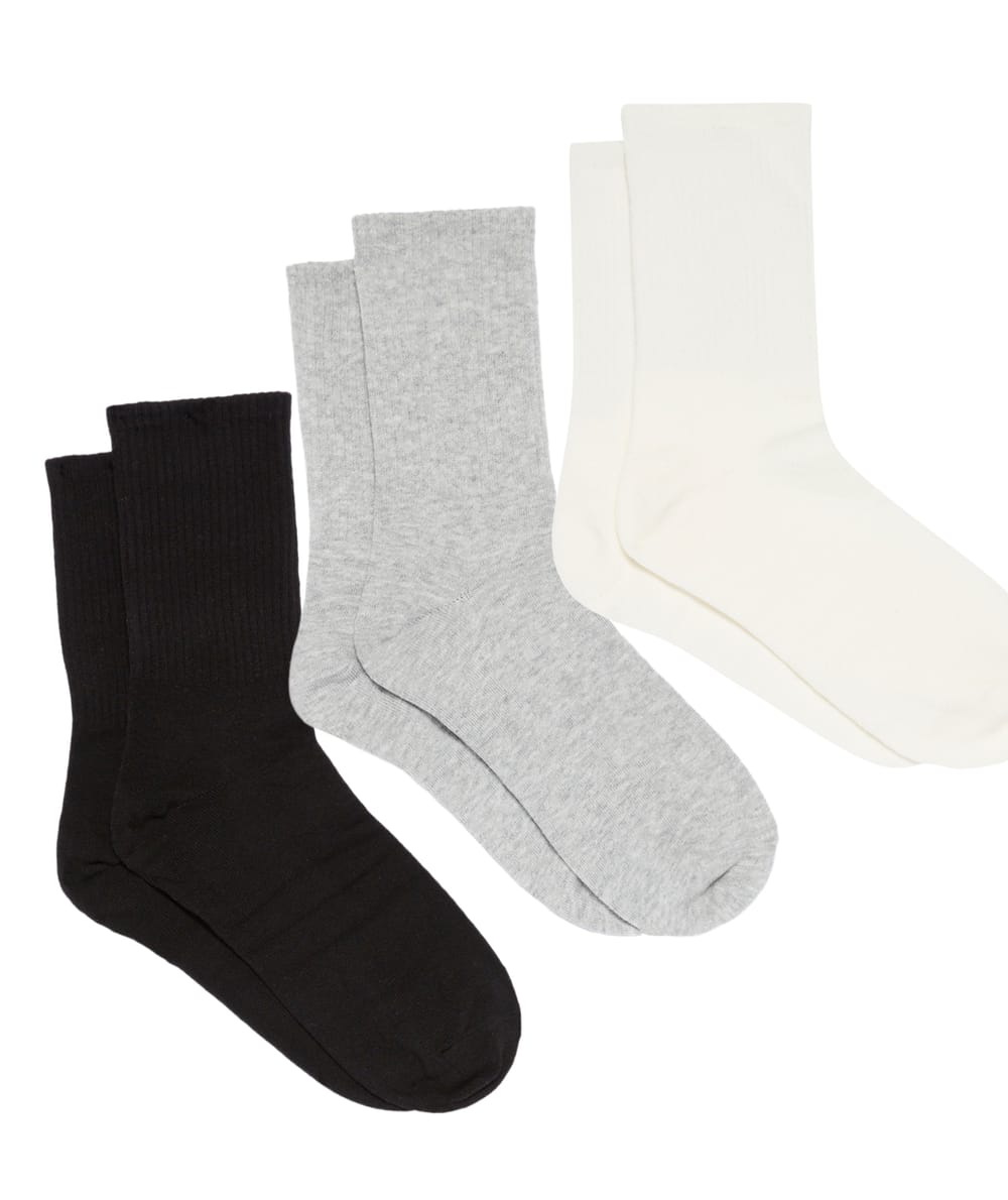 Lot de 3 paires de chaussettes en coton;