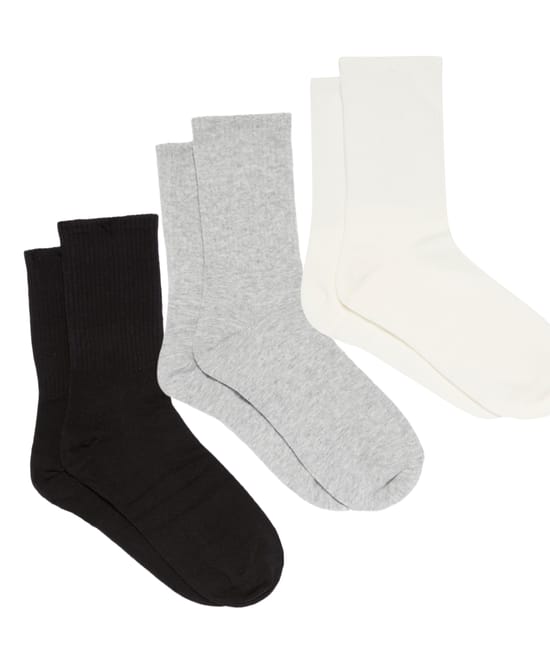 Lot de 3 paires de chaussettes en coton;