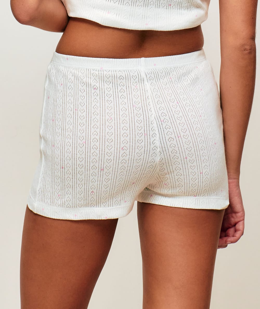 Pointelle shorts;