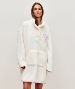 Sherpa blanket sweatshirt;