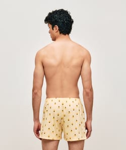 Jersey boxershorts met eendenmotieven;