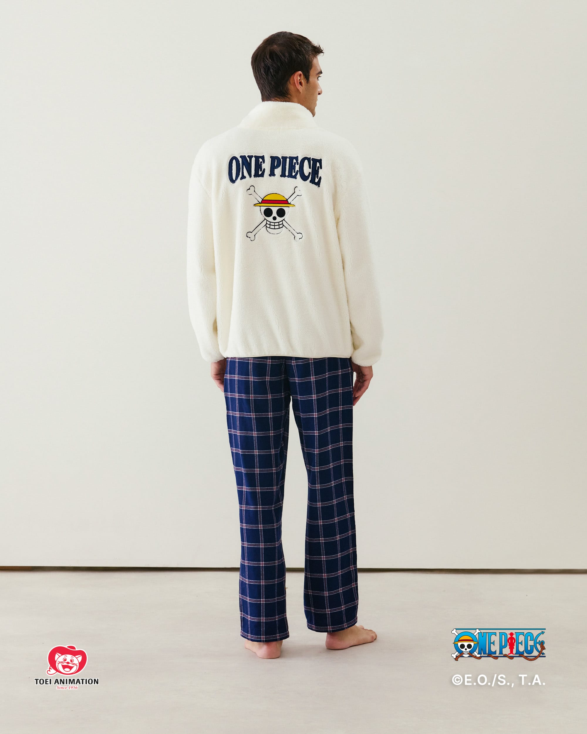 Luffy sherpa sweatshirt - ecru - Undiz