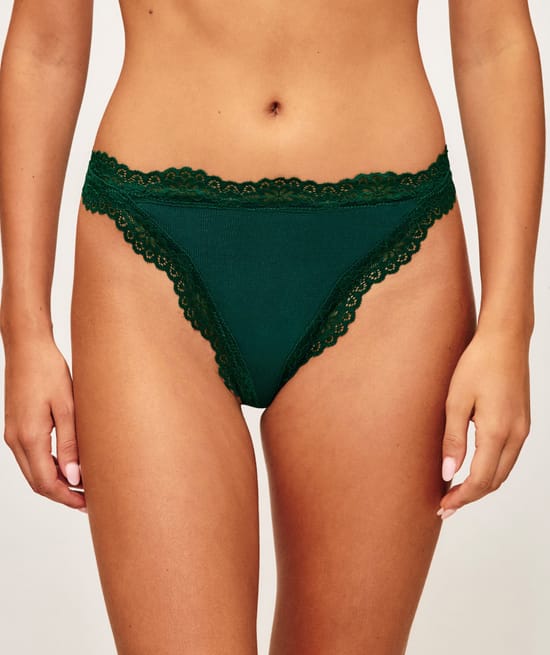 Cotton and lace string;