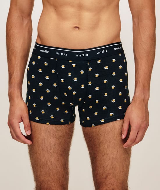 Printed cotton boxer;