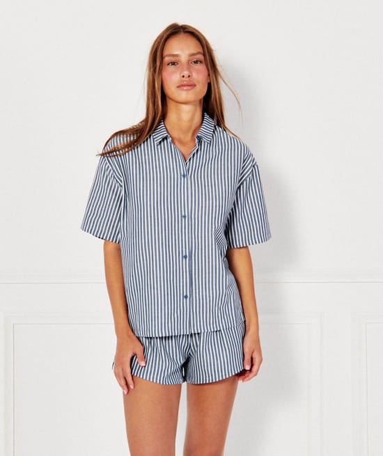 Chemise à rayures;