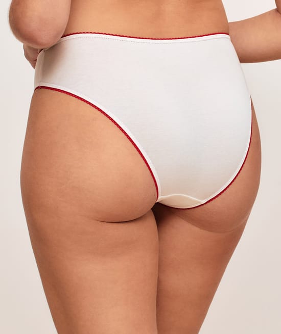 Pack of 3 patterned cotton knickers;