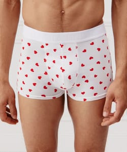 Bóxers con estampado de corazones;