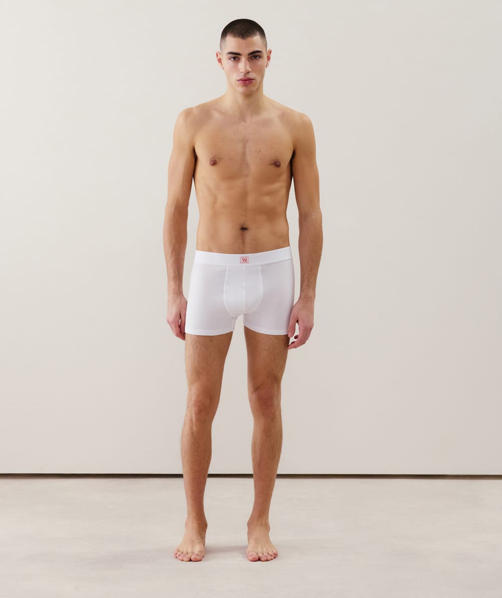 Katoenen boxer met boodschap;