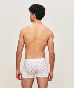 Boxer en coton &agrave; motifs;