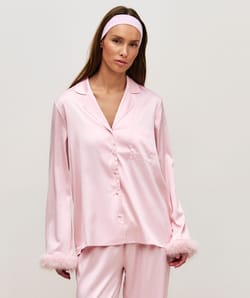Satin shirt;