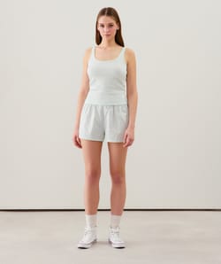 Débardeur en jersey côtelé;