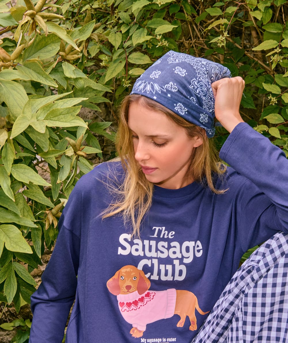 Dachshund themed pajama set;