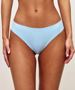 Microfibre and lace knickers;