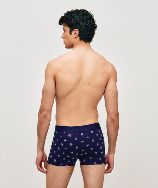 Boxer coton imprim&eacute; "I LOVE YOU;