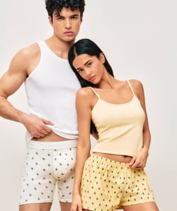 Cotton boxer with cactus print;