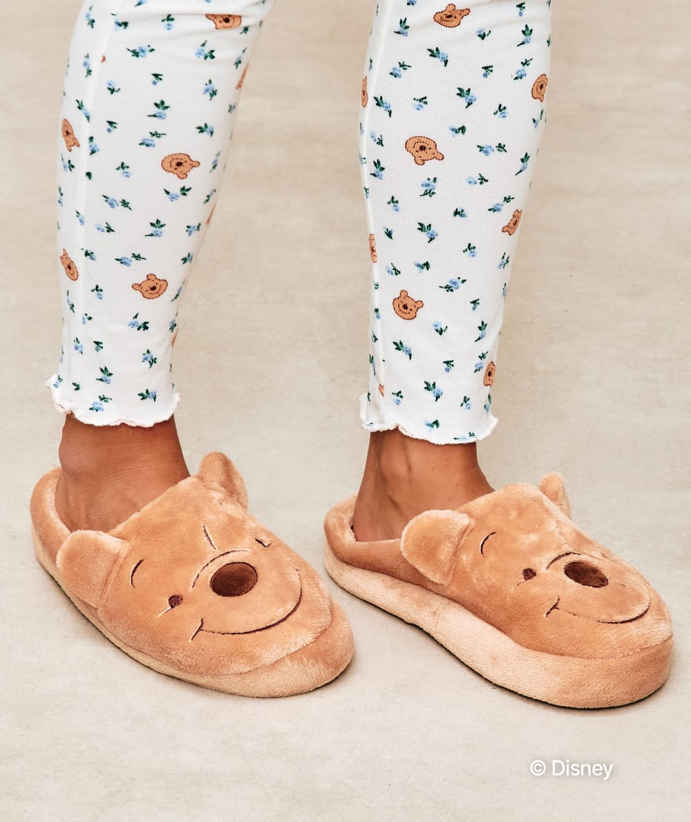 Winnie the Pooh fleece slippers;