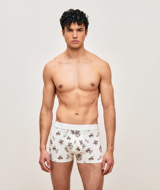 Katoenen boxers met cowboypatronen;