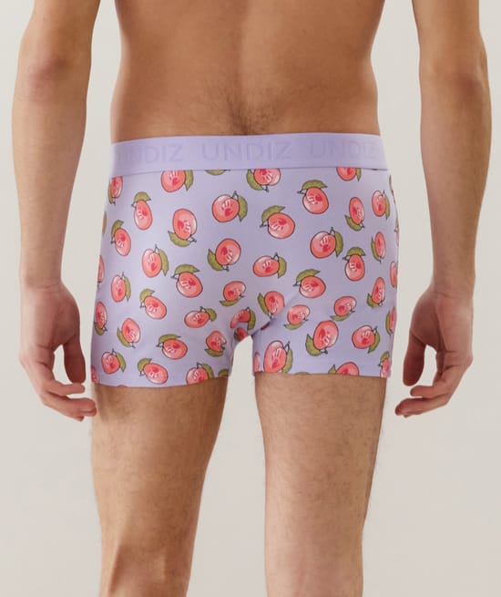 Boxer en coton à motifs pêche;