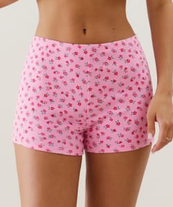 Short de punto con estampado;