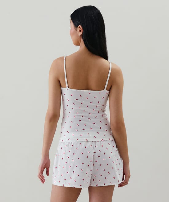 Top met print;