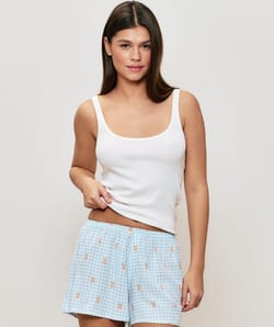 Short vichy y ositos;