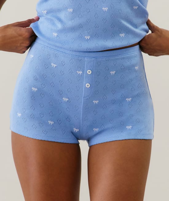 Short en pointelle;