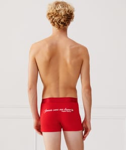 Jersey boxershort met opschrift;