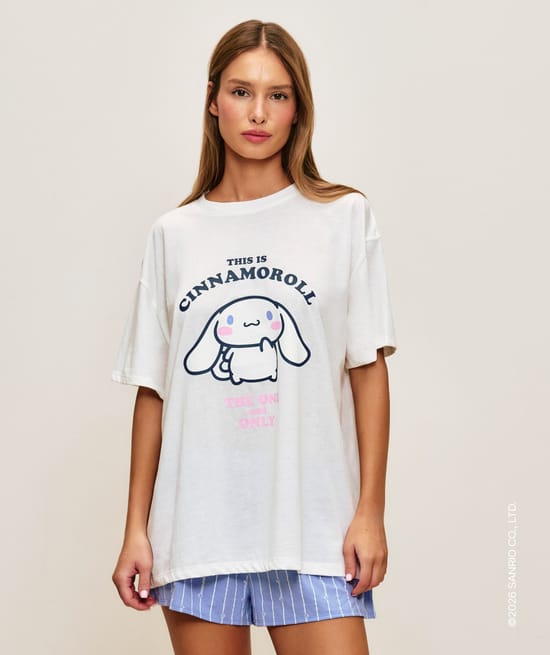 Cinnamoroll jersey t-shirt and shorts set;